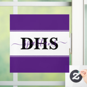 Persoonlijk kleurblok  raamsticker