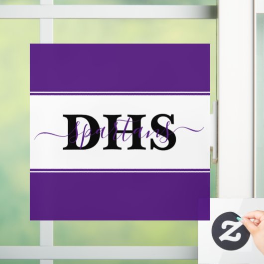 Persoonlijk kleurblok  raamsticker (Huis)