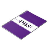 Persoonlijk kleurblok van de school notitieboek (Linkerzijde)