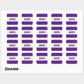Persoonlijk kleurblok van de school vierkante sticker (Vel)