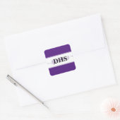 Persoonlijk kleurblok van de school vierkante sticker (Envelop)