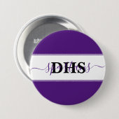 Persoonlijk kleurblok voor school ronde button 7,6 cm (Voorkant /achterkant)
