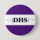 Persoonlijk kleurblok voor school ronde button 7,6 cm (Voorkant)