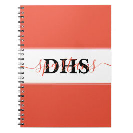 Persoonlijk kleurbloknotitieboek van de school notitieboek