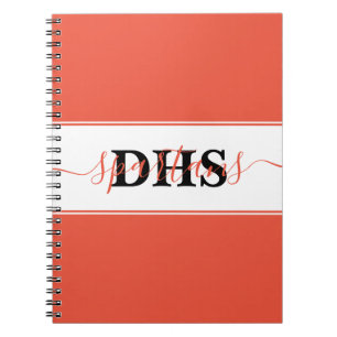 Persoonlijk kleurbloknotitieboek van de school notitieboek