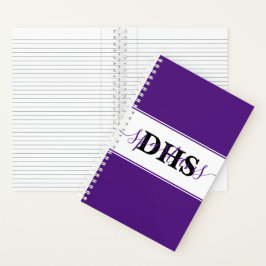 Persoonlijk kleurbloknotitieboek van de school notitieboek