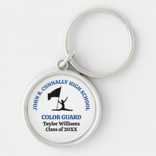 Persoonlijk Kleurengarde Sleutelhanger Blauw Midde