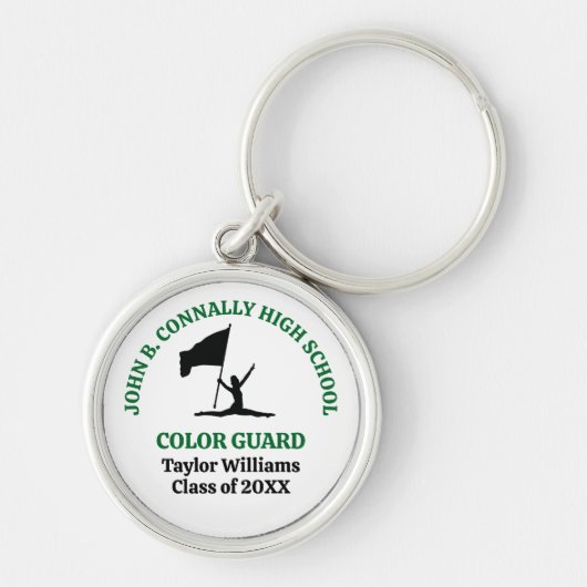 Persoonlijk Kleurengarde-sleutelhanger voor Green Sleutelhanger (Voorkant)