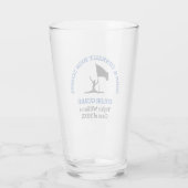Persoonlijk Kleurengarde van Blue High School Glas (Achterkant)