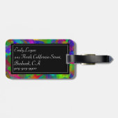 Persoonlijk kleurig Puzzle bagagelabel (Achterkant horizontaal)