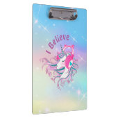 Persoonlijk kleurig Unicorn Cute Klembord (Rechts)