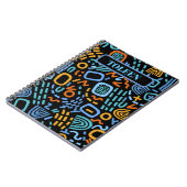 Persoonlijk kleurrijk Abstract patroon Notitieboek (Linkerzijde)