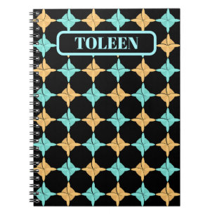 Persoonlijk kleurrijk Abstract patroon Notitieboek