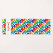 Persoonlijk kleurrijk Abstract patroon Yogamat (Voorkant (horizontaal))