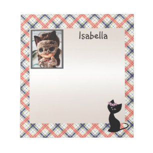 Persoonlijk, kleurrijk, baby, kat, kleine kitten, notitieblok
