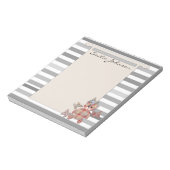 Persoonlijk, kleurrijk, baby, Teddy beer Notitieblok (Linkerzijde)