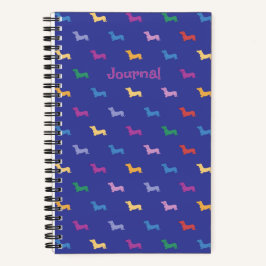 Persoonlijk Kleurrijk Dachshund Patroon Klein Notitieboek