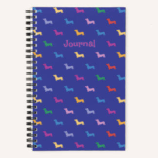 Persoonlijk Kleurrijk Dachshund Patroon Klein Notitieboek