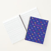 Persoonlijk Kleurrijk Dachshunds Patroon Groot Notitieboek (Binnen)