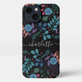 Persoonlijk kleurrijk flessenpatroon iPhone hoesje (Achterkant)