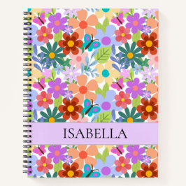 Persoonlijk kleurrijk flessenpatroon notitieboek