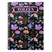 Persoonlijk kleurrijk flessenpatroon notitieboek (Voorkant)