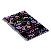 Persoonlijk kleurrijk flessenpatroon notitieboek (Rechterzijde)