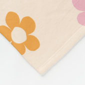 Persoonlijk Kleurrijk Madeliefjes Motief Fleece Deken (Hoek)