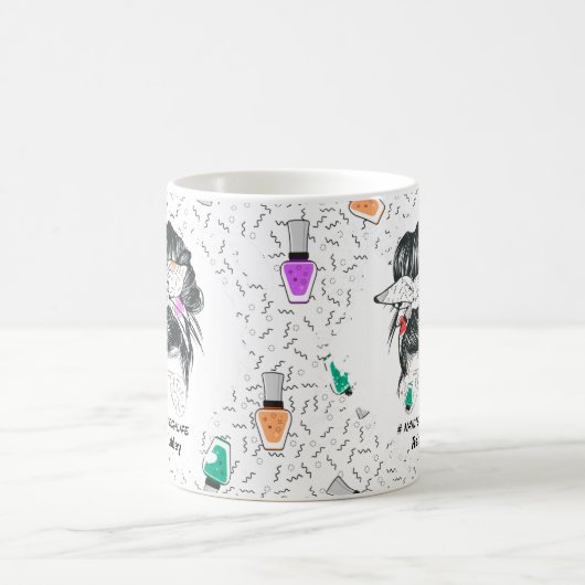 Persoonlijk kleurrijk Nail Tech Life Fun Koffiemok (Center)