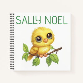 Persoonlijk kleurrijk notitieboekje met een leuk o notitieboek