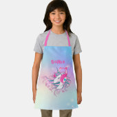 Persoonlijk kleurrijk Unicorn Cute-Schort Schort (Insitu)