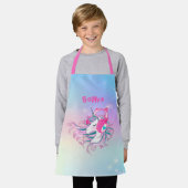 Persoonlijk kleurrijk Unicorn Cute-Schort Schort (Gedragen)