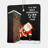 persoonlijk klimcadeau keramisch ornament (Links)