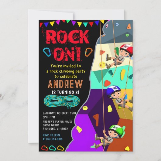 Persoonlijk klimmen met foto Verjaardag Kaart (Voorkant)