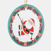 Persoonlijk klimvakantiegeschenk keramisch ornament (Links)