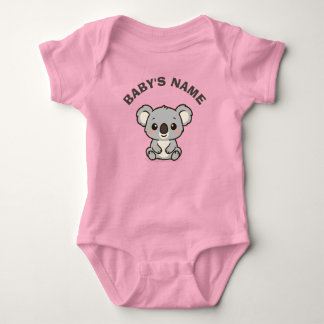 Persoonlijk Knuffel Koala Baby Body Pak Romper
