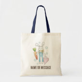 Persoonlijk Knuffel Konijn Tote Bag (Voorkant)