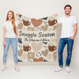 Persoonlijk Knuffelseizoen Familie Naam Fleece Deken