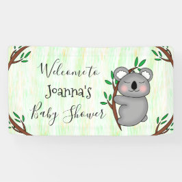 Persoonlijk Koala Beer Baby shower Spandoek
