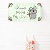 Persoonlijk Koala Beer Baby shower Spandoek (Insitu)