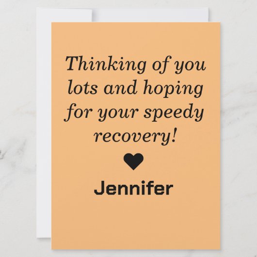 Persoonlijk kom snel goed kaart (Achterkant)