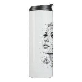 Persoonlijk kompas voor vrouwen Kunst Vintage chic Thermosbeker