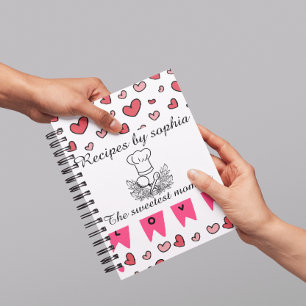 Persoonlijk kookboek voor mama Moederdag recept Notitieboek