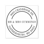 Persoonlijk koppel Elegant Retouradres Zelfinktende Stempel (Design)
