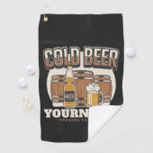 Persoonlijk Koude Bier Eiken Vat Brouwerij Brouwen Golfhanddoek (Insitu)