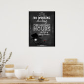 Persoonlijk krijtbord voor wijn humor poster (Keuken)