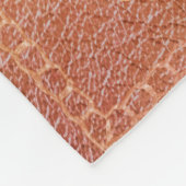 Persoonlijk kunstleder fleece deken (Hoek)