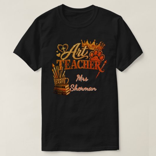Persoonlijk Kunstleraren T-shirt (Design voorkant)