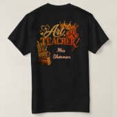 Persoonlijk Kunstleraren T-shirt (Design achterkant)