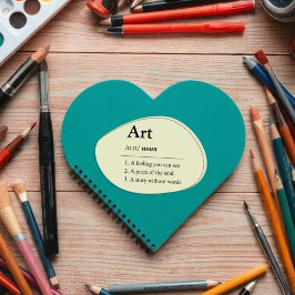 Persoonlijk Kunstwoordenboek Stijl Hart Schetsboek Notitieboek
